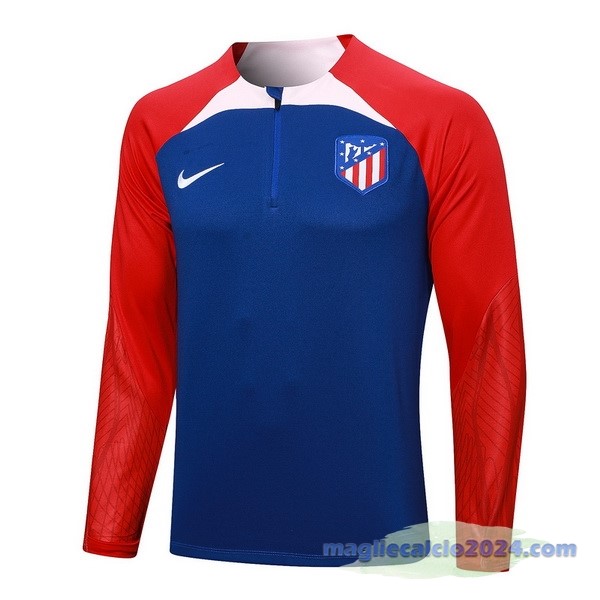 Felpa Allenamento Atlético Madrid 2023 2024 Blu Rosso Rosa Poco Prezzo