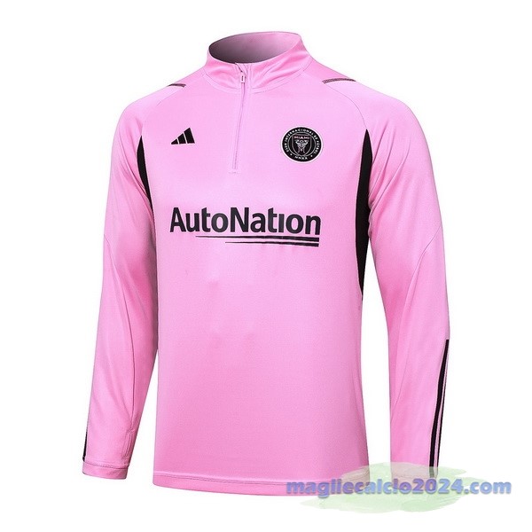 Felpa Allenamento Inter Miami 2023 2024 Nero Rosa Poco Prezzo