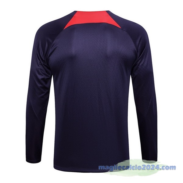 Felpa Allenamento Paris Saint Germain 2023 2024 Purpureo Rosso Poco Prezzo