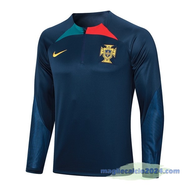 Felpa Allenamento Portogallo 2023 Blu Navy Poco Prezzo