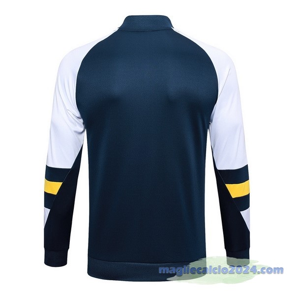 Felpa Allenamento Real Madrid 2023 2024 Blu Bianco Giallo Poco Prezzo