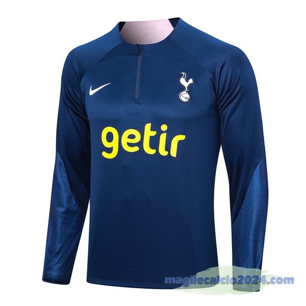 Felpa Allenamento Tottenham Hotspur 2023 2024 Blu Navy Poco Prezzo