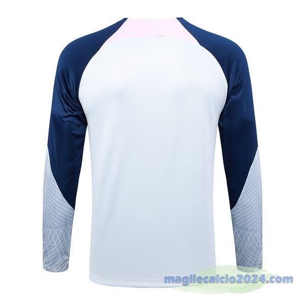 Felpa Allenamento Tottenham Hotspur 2023 2024 Grigio Luce Poco Prezzo