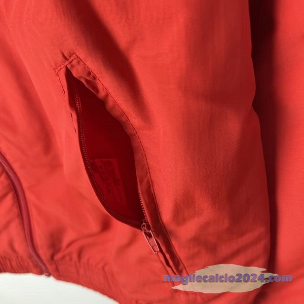 Giacca a vento Arsenal 2023 2024 Rosso Bianco Poco Prezzo
