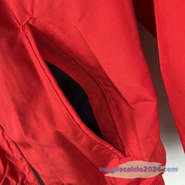 Giacca a vento Atlanta United 2023 2024 Rosso Nero Poco Prezzo