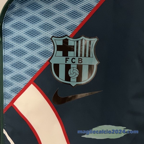 Giacca a vento Barcelona 2023 2024 Bianco Blu Poco Prezzo