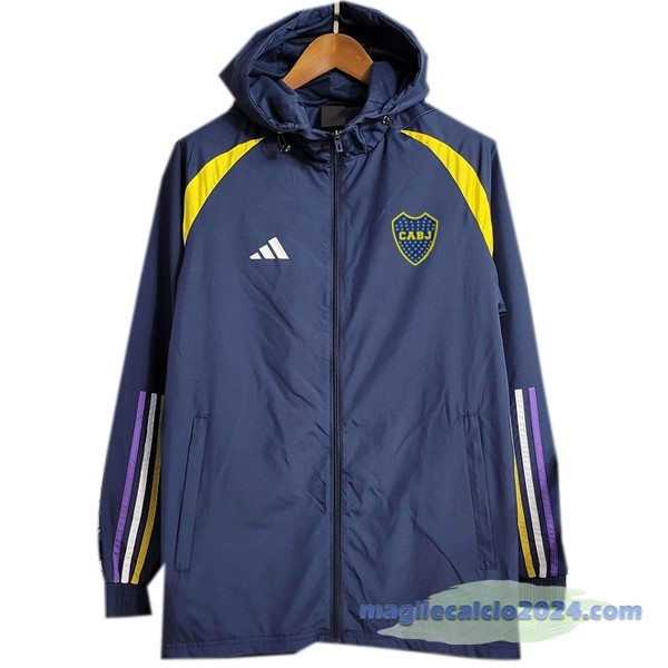 Giacca a vento Boca Juniors 2023 2024 Blu Navy Giallo Poco Prezzo