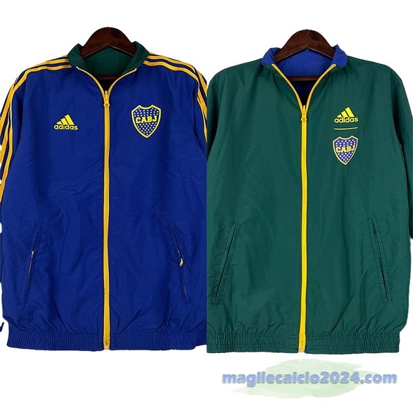 Giacca a vento Boca Juniors 2023 2024 Blu Verde Poco Prezzo