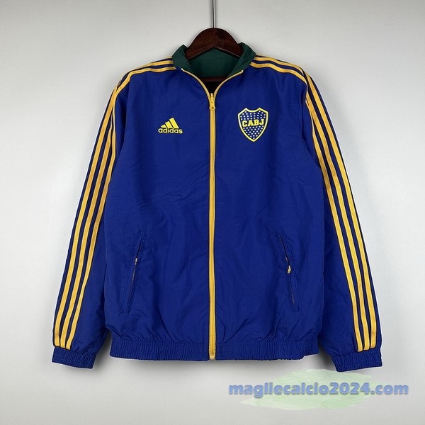 Giacca a vento Boca Juniors 2023 2024 Blu Verde Poco Prezzo