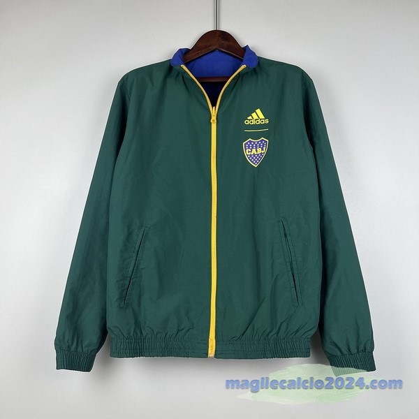 Giacca a vento Boca Juniors 2023 2024 Blu Verde Poco Prezzo