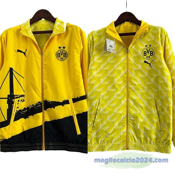 Giacca a vento Borussia Dortmund 2023 2024 Giallo Poco Prezzo