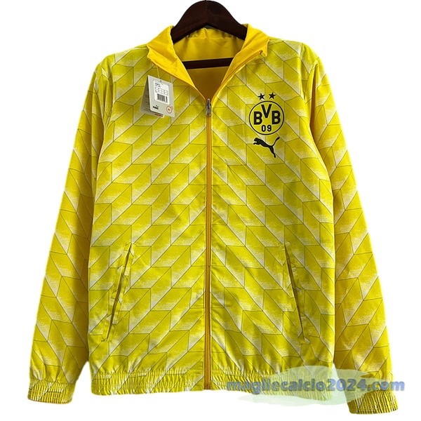 Giacca a vento Borussia Dortmund 2023 2024 Giallo Poco Prezzo