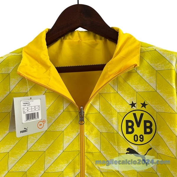 Giacca a vento Borussia Dortmund 2023 2024 Giallo Poco Prezzo