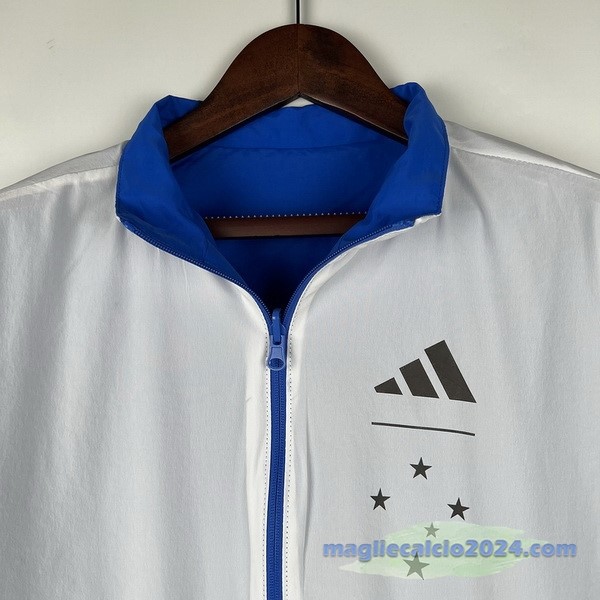 Giacca a vento Cruzeiro EC 2023 2024 Blu Bianco Poco Prezzo