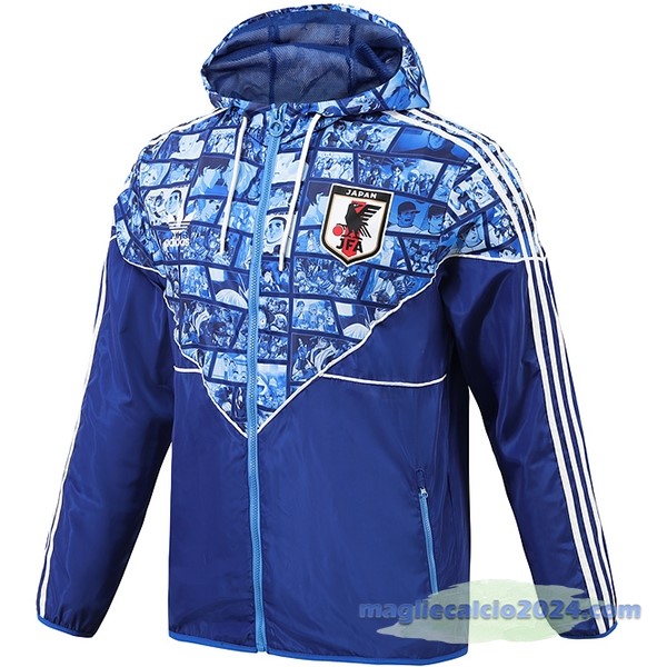 Giacca a vento Giappone 2023 Blu Bianco Poco Prezzo