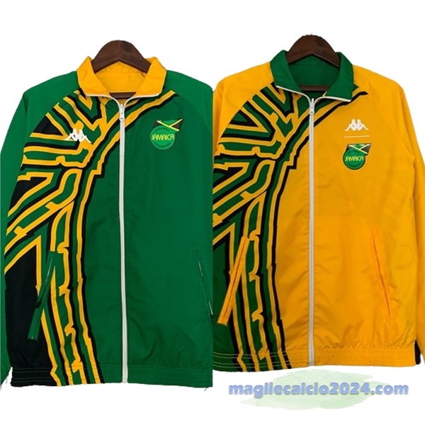 Giacca a vento Jamaica 2024 Verde Giallo Poco Prezzo