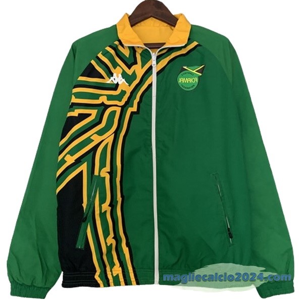 Giacca a vento Jamaica 2024 Verde Giallo Poco Prezzo