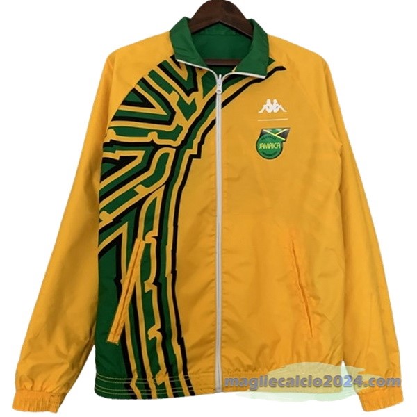 Giacca a vento Jamaica 2024 Verde Giallo Poco Prezzo