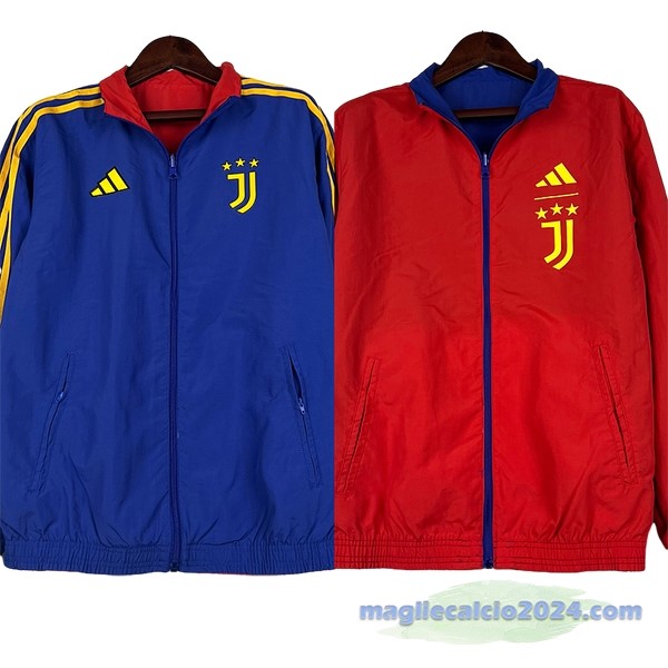 Giacca a vento Juventus 2023 2024 Blu Rosso Poco Prezzo