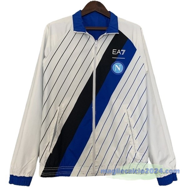 Giacca a vento Napoli 2023 2024 Blu Bianco Poco Prezzo