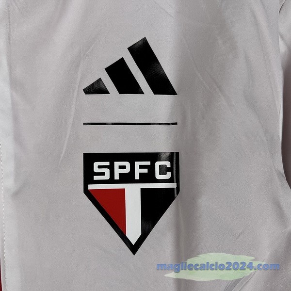 Giacca a vento São Paulo 2023 2024 Rosso Bianco Poco Prezzo