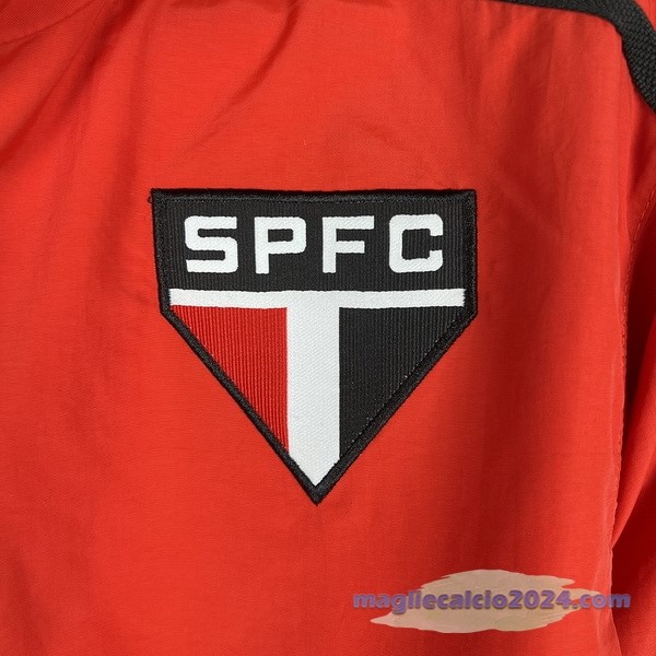 Giacca a vento São Paulo 2023 2024 Rosso Bianco Poco Prezzo