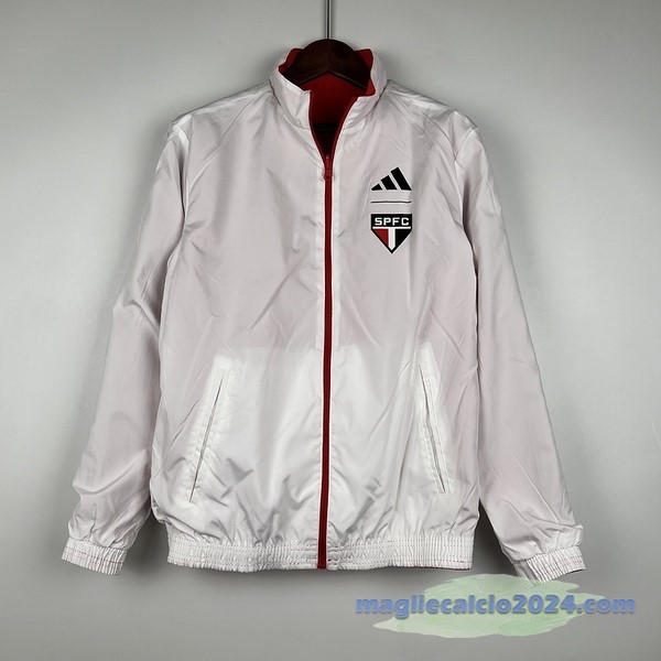 Giacca a vento São Paulo 2023 2024 Rosso Bianco Poco Prezzo