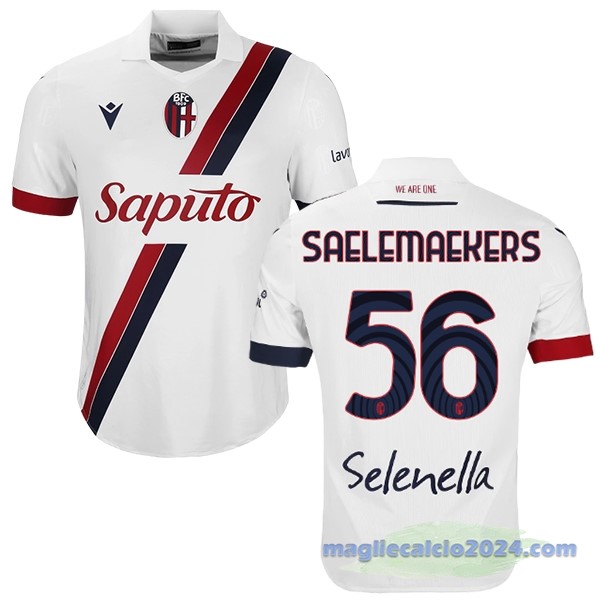NO.56 SAELEMAEKERS Thailandia Seconda Maglia Bologna 2023 2024 Bianco Poco Prezzo