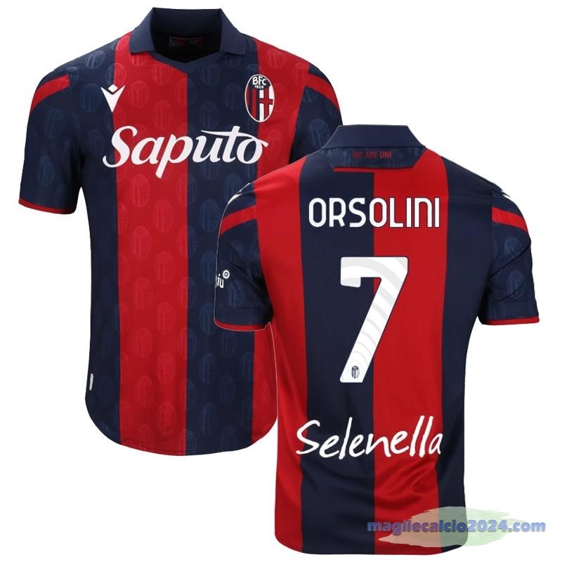 NO.7 ORSOLINI Thailandia Prima Maglia Bologna 2023 2024 Rosso Poco Prezzo