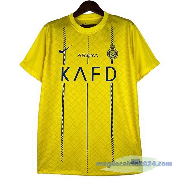 NO.7 Ronaldo Thailandia Prima Maglia Al Nassr 2023 2024 Giallo Poco Prezzo