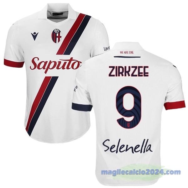 NO.9 ZIRKZEE Thailandia Seconda Maglia Bologna 2023 2024 Bianco Poco Prezzo