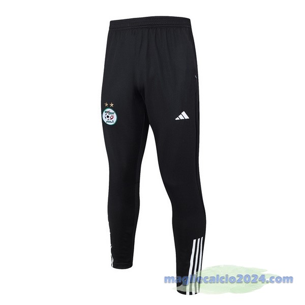 Pantaloni Deportivos Algeria 2023 Nero Bianco Poco Prezzo