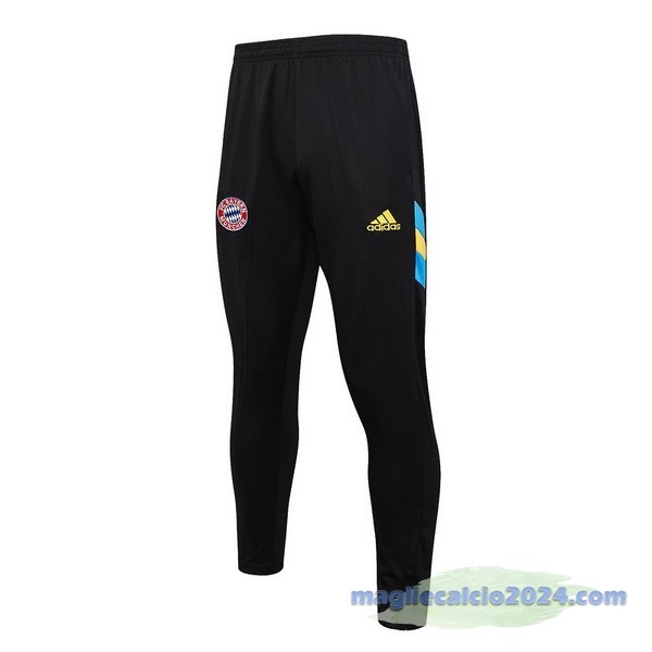 Pantaloni Deportivos Bayern Múnich 2023 2024 Nero Blu Giallo Poco Prezzo