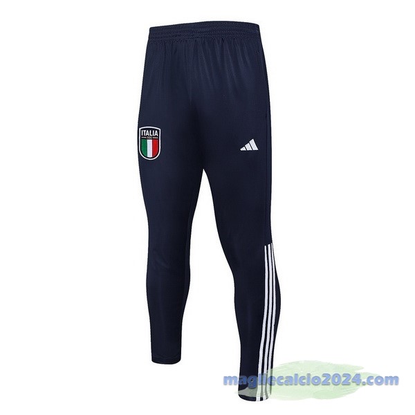 Pantaloni Deportivos Italia 2023 2024 Blu Navy Bianco Poco Prezzo
