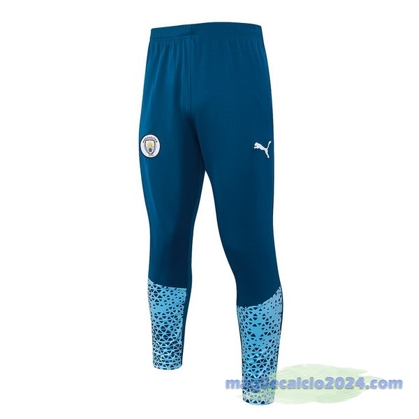 Pantaloni Deportivos Manchester City 2023 2024 Blu Poco Prezzo