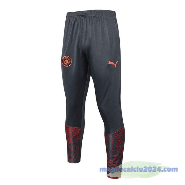 Pantaloni Deportivos Manchester City 2023 2024 Grigio Rosso Poco Prezzo
