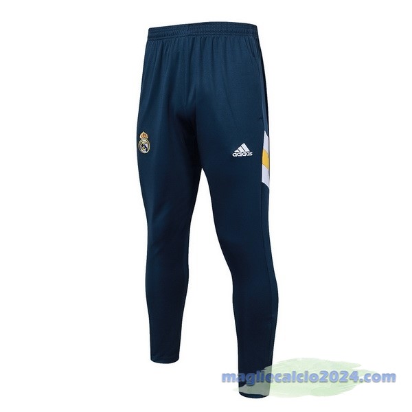 Pantaloni Deportivos Real Madrid 2023 2024 Blu Navy Poco Prezzo