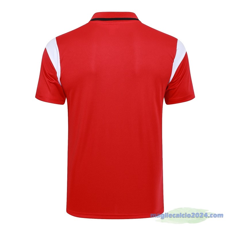 Polo AC Milan 2023 2024 Rosso Nero Bianco Poco Prezzo
