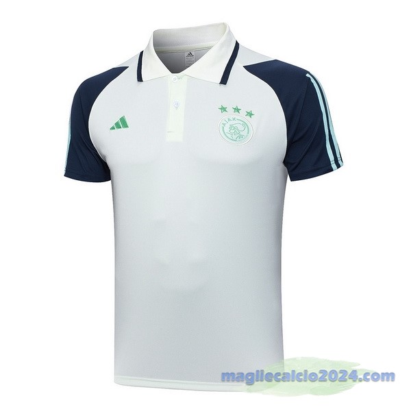 Polo Ajax 2023 2024 Bianco Blu Poco Prezzo