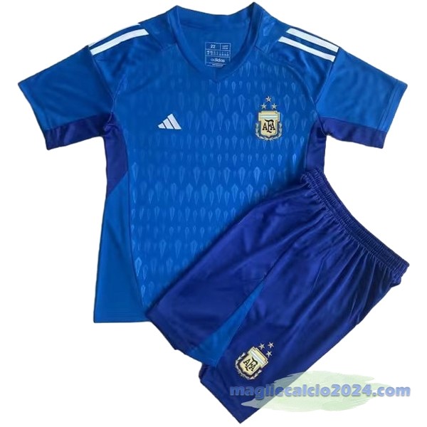 Portiere Conjunto De Bambino Argentina 2023 Blu Poco Prezzo