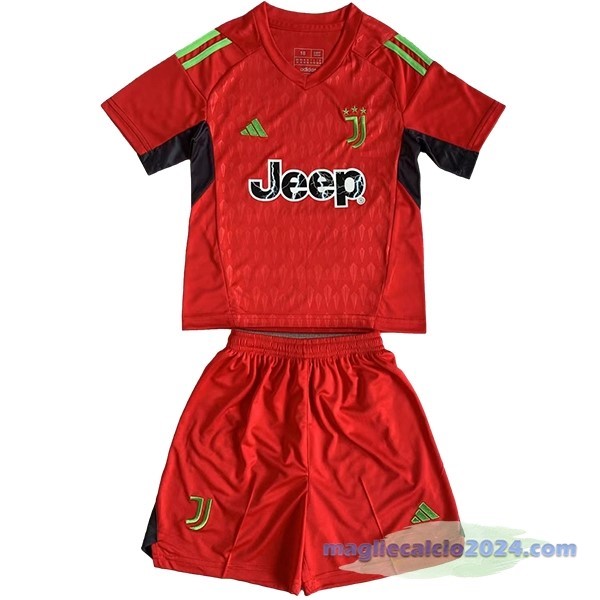 Portiere Conjunto De Bambino Juventus 2023 2024 Rosso Poco Prezzo