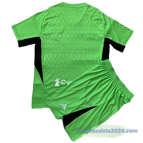 Portiere Conjunto De Bambino Juventus 2023 2024 Verde Poco Prezzo
