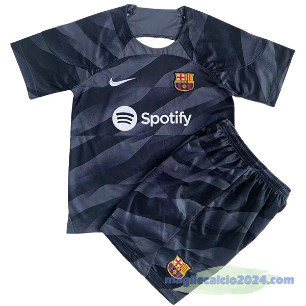 Portiere Conjunto De Uomo Barcelona 2023 2024 Nero Poco Prezzo
