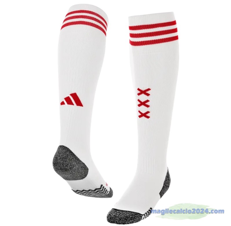 Prima Calzettoni Bambino Ajax 2023 2024 Bianco Poco Prezzo