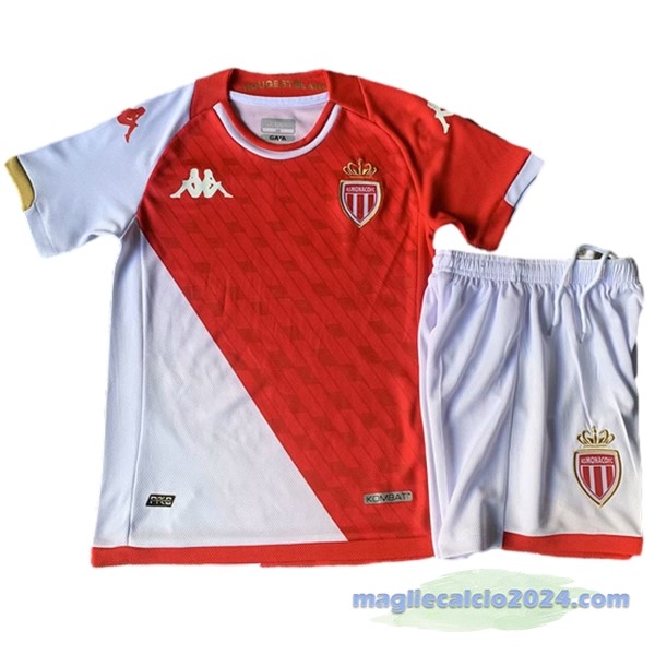 Prima Conjunto De Bambino AS Monaco 2023 2024 Bianco Rosso Poco Prezzo