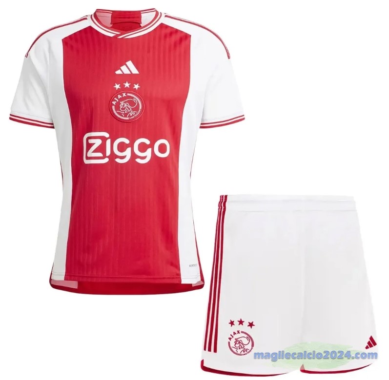Prima Conjunto De Bambino Ajax 2023 2024 Rosso Poco Prezzo