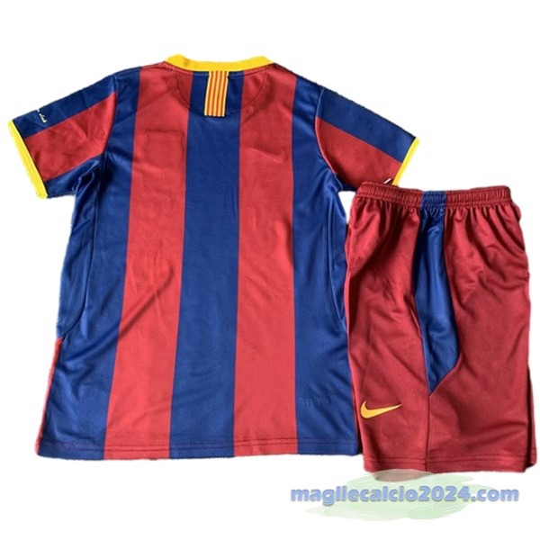 Prima Conjunto De Bambino Barcelona Retro 2010 2011 Rosso Blu Poco Prezzo