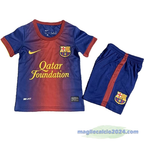 Prima Conjunto De Bambino Barcelona Retro 2012 2013 Rosso Blu Poco Prezzo