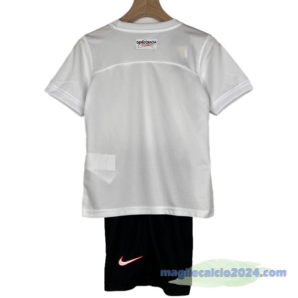 Prima Conjunto De Bambino Corinthians Paulista 2023 2024 Bianco Poco Prezzo
