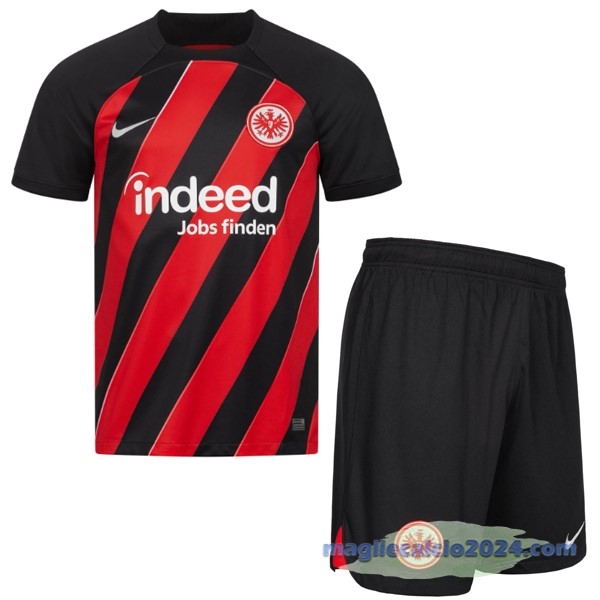 Prima Conjunto De Bambino Eintracht Frankfurt 2023 2024 Rosso Nero Poco Prezzo